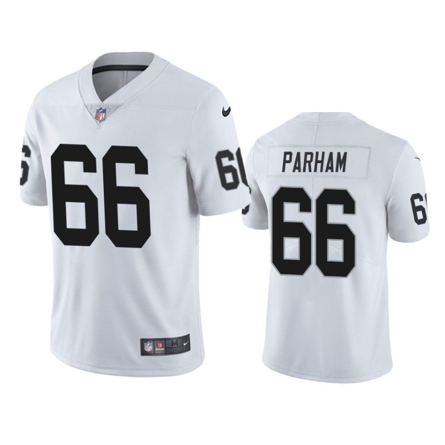 raiders dylan parham white vapor jersey