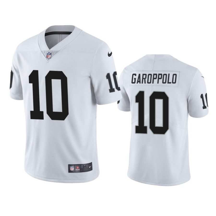 raiders jimmy garoppolo white vapor limited jersey