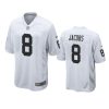 raiders josh jacobs game white jersey