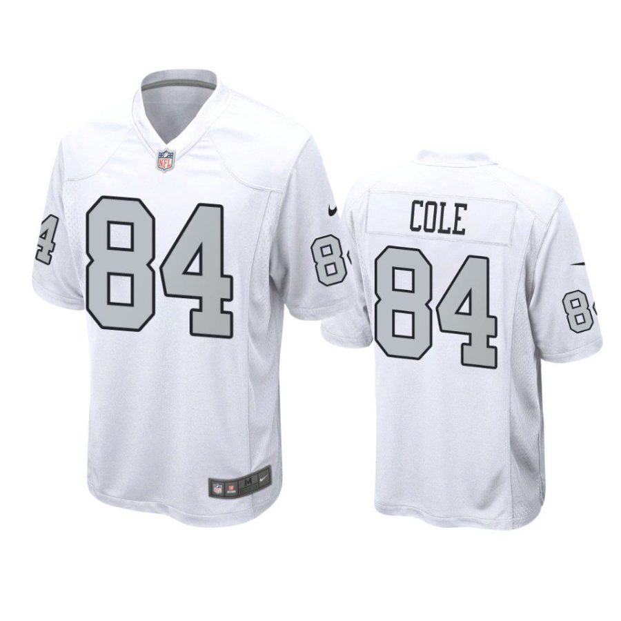 raiders keelan cole alternate game white jersey