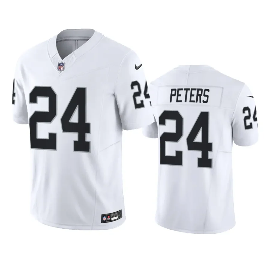 raiders marcus peters white vapor f.u.s.e. limited jersey