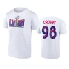 raiders maxx crosby white super bowl lviii trophy dimension t shirt