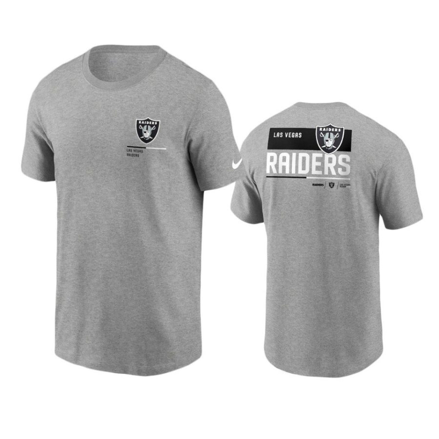 raiders silver team incline t shirt