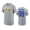 rams aaron donald gray 2023 nfl playoffs iconic t shirt