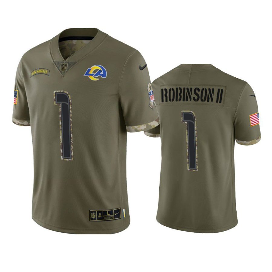 rams allen robinson ii 2022 salute to service olive jersey