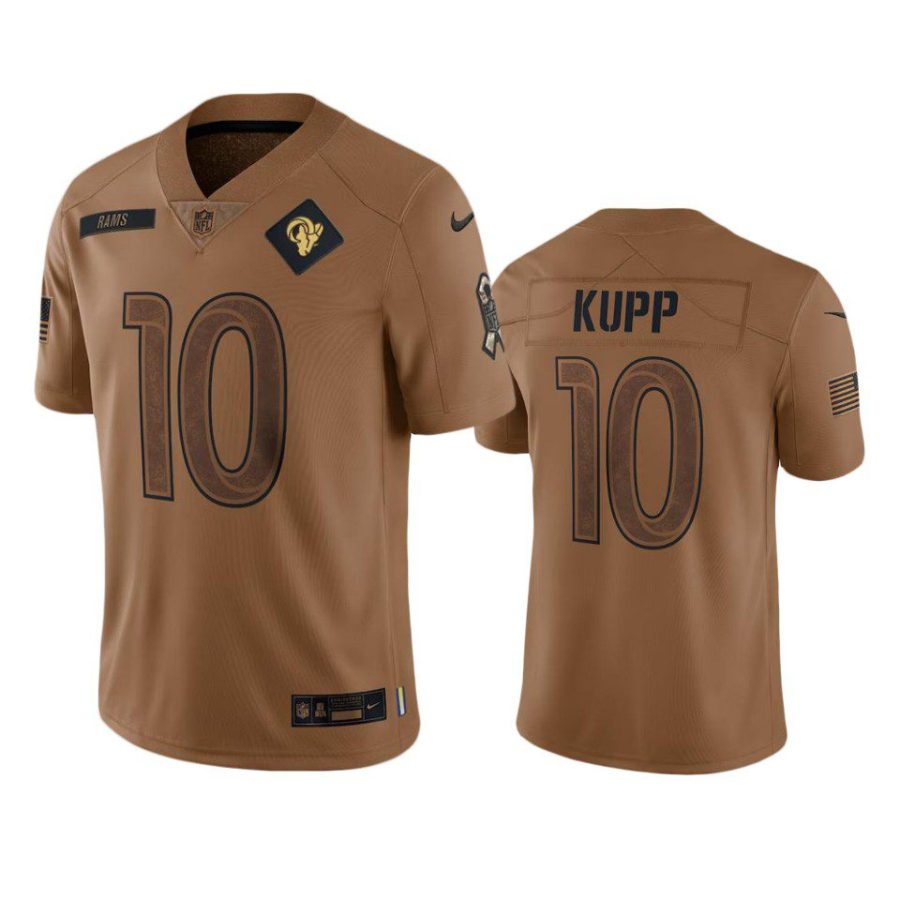 rams cooper kupp limited 2023 salute to service brown jersey