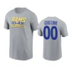 rams custom gray 2023 nfl playoffs iconic t shirt