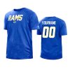 rams custom royal 2022 nfl draft t shirt