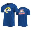 rams royal team logo 1990 pro bowl t shirt