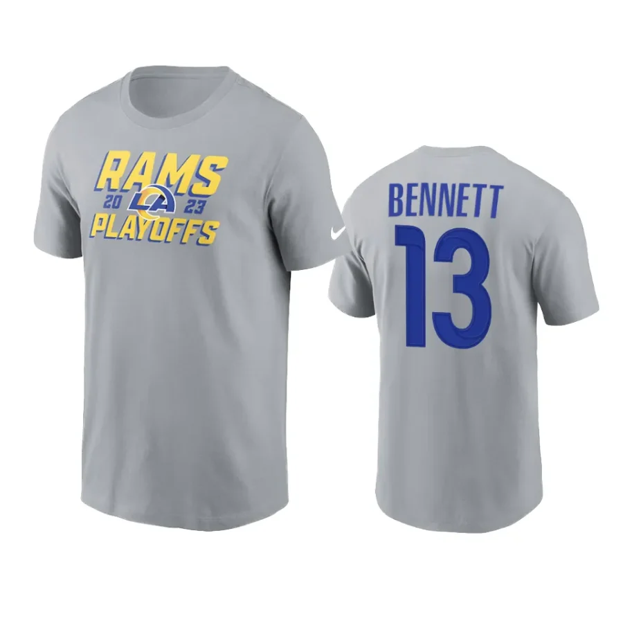 rams stetson bennett gray 2023 nfl playoffs iconic t shirt