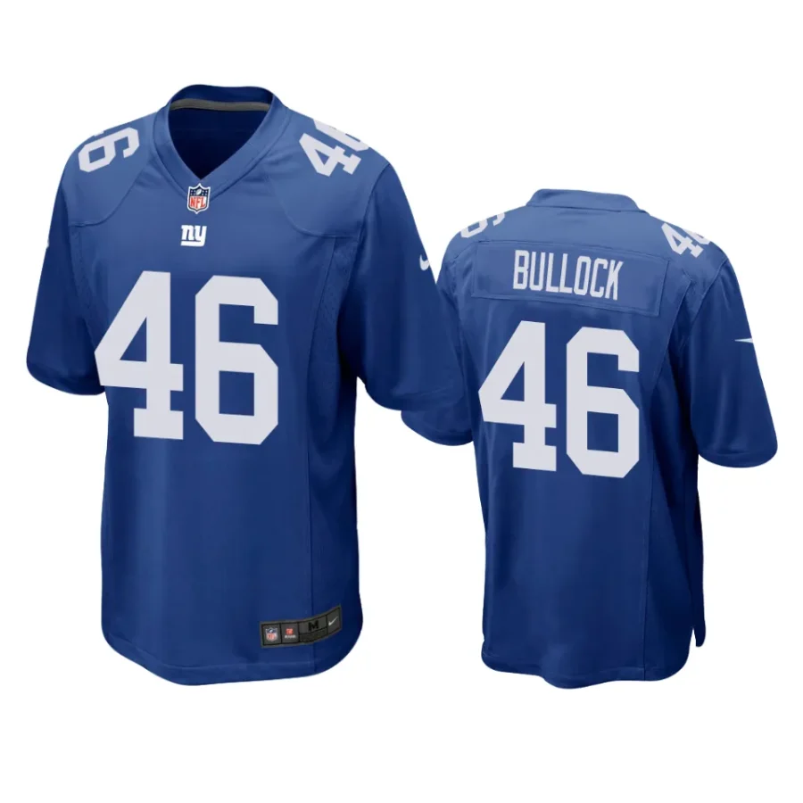 randy bullock giants royal game jersey