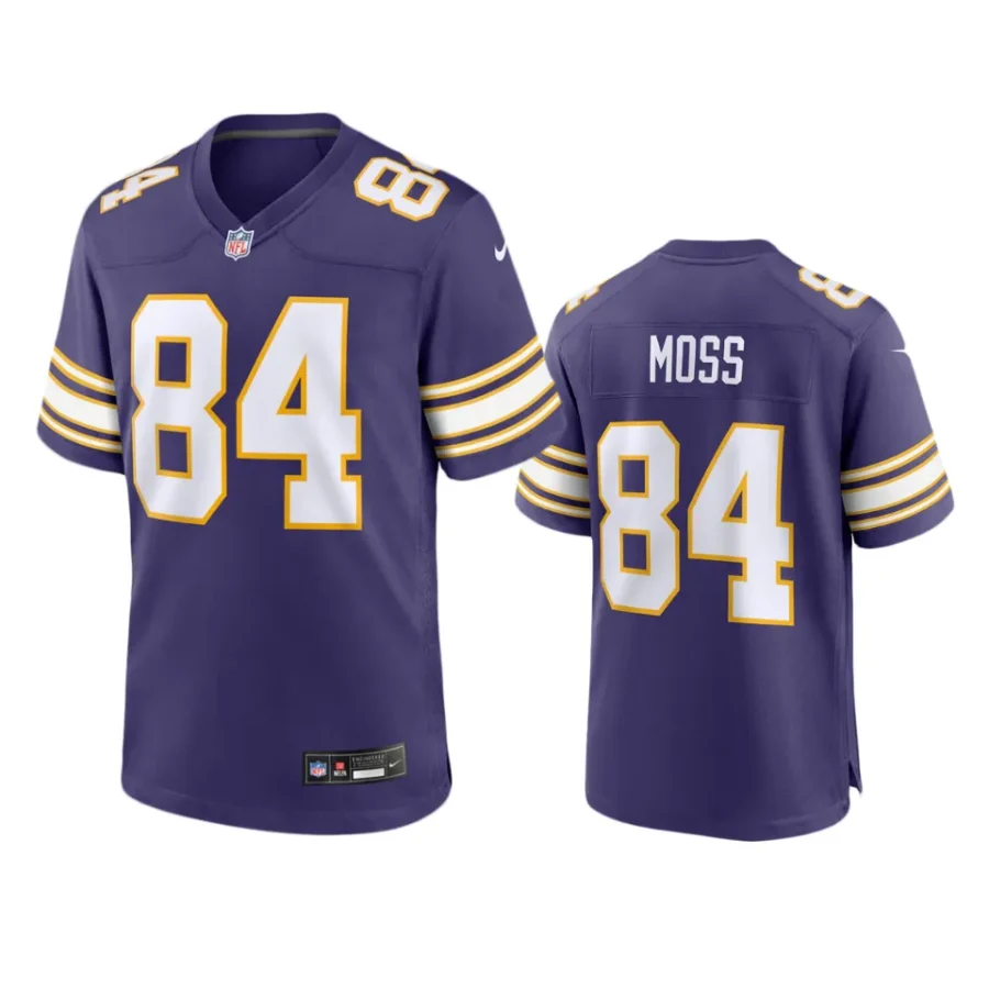 randy moss vikings purple classic game jersey