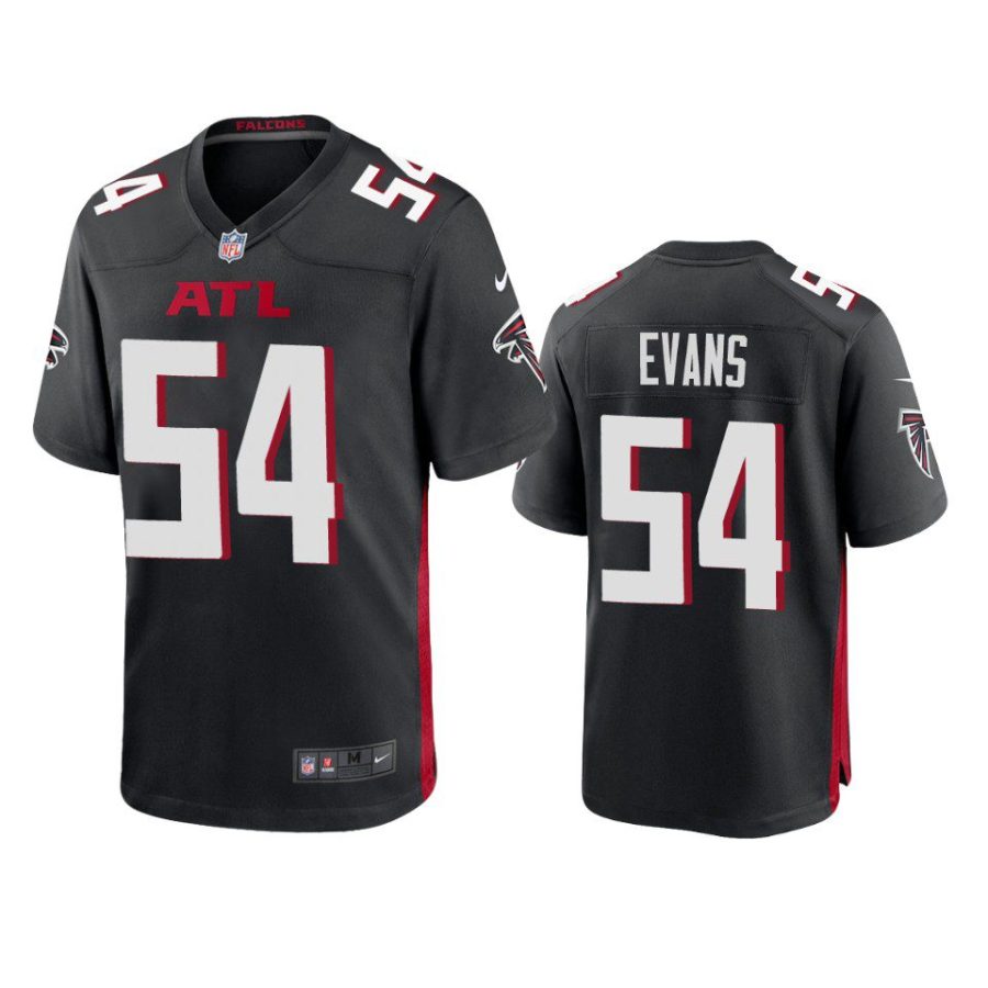 rashaan evans falcons black game jersey