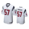 rashard lawrence texans white game jersey