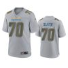 rashawn slater chargers atmosphere fashion game gray jersey