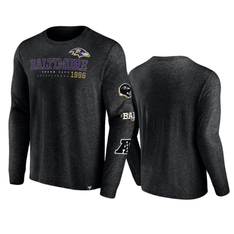 ravens black high whip pitcher long sleeve t shirt