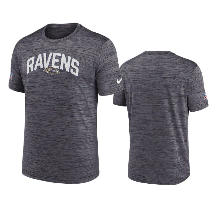 ravens black velocity athletic stack performance t shirt