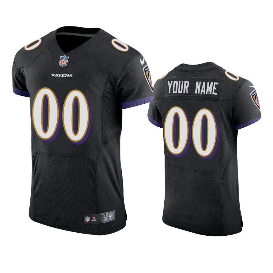 ravens custom black vapor elite jersey