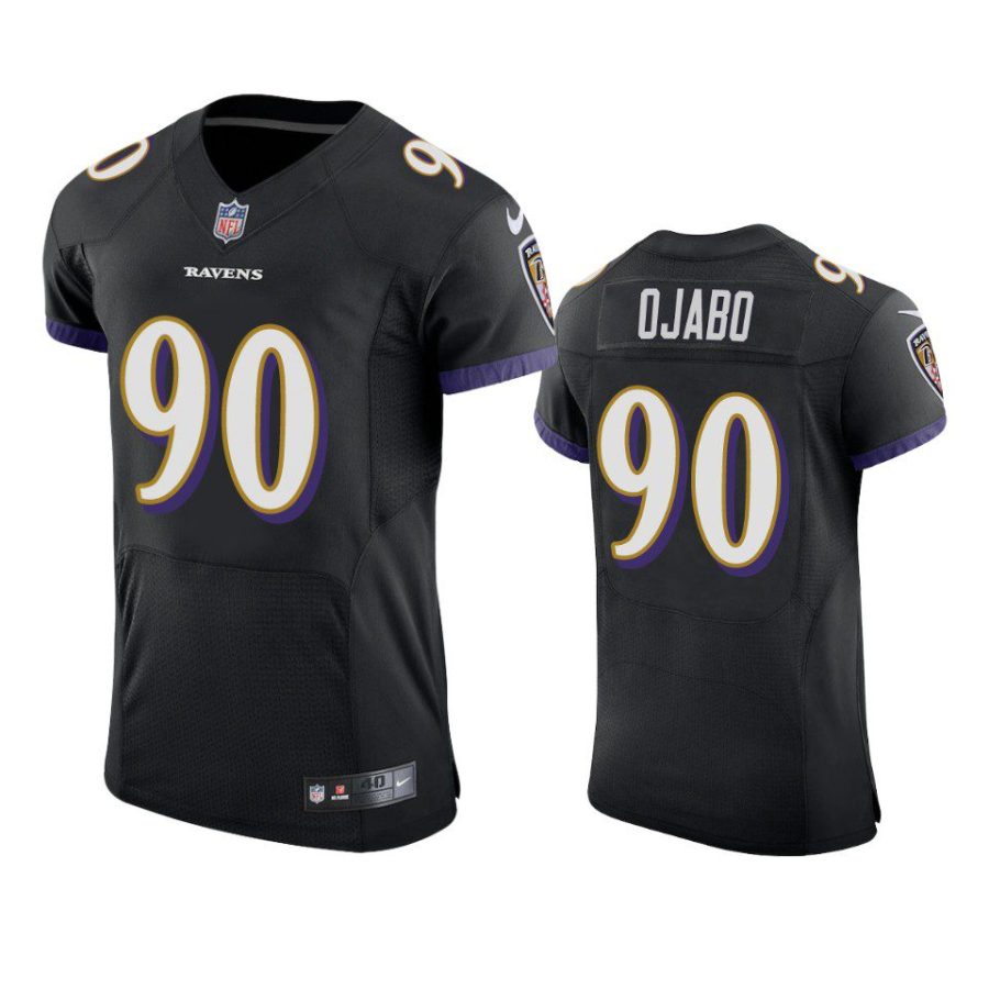 ravens david ojabo black vapor elite jersey