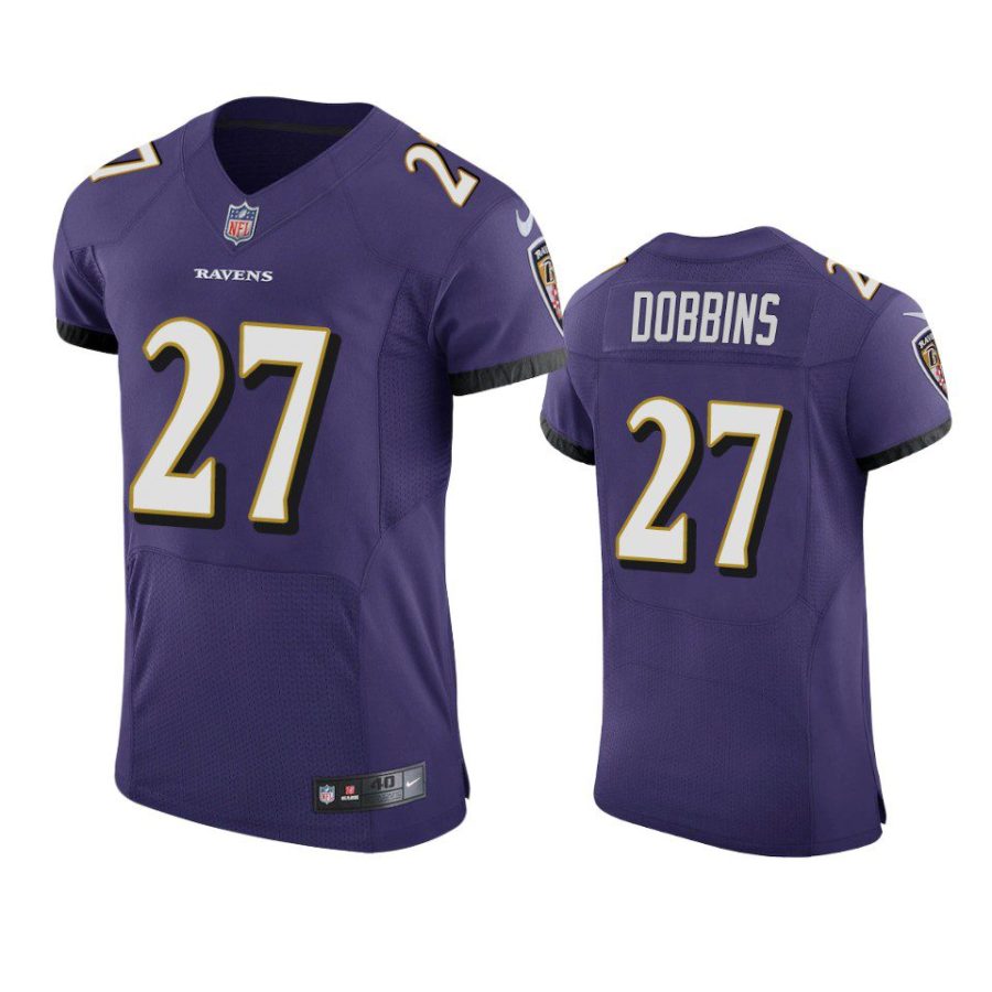 ravens j.k. dobbins purple vapor elite jersey