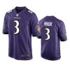 ravens james proche game purple jersey