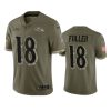 ravens kyle fuller 2022 salute to service olive jersey