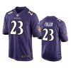 ravens kyle fuller game purple jersey