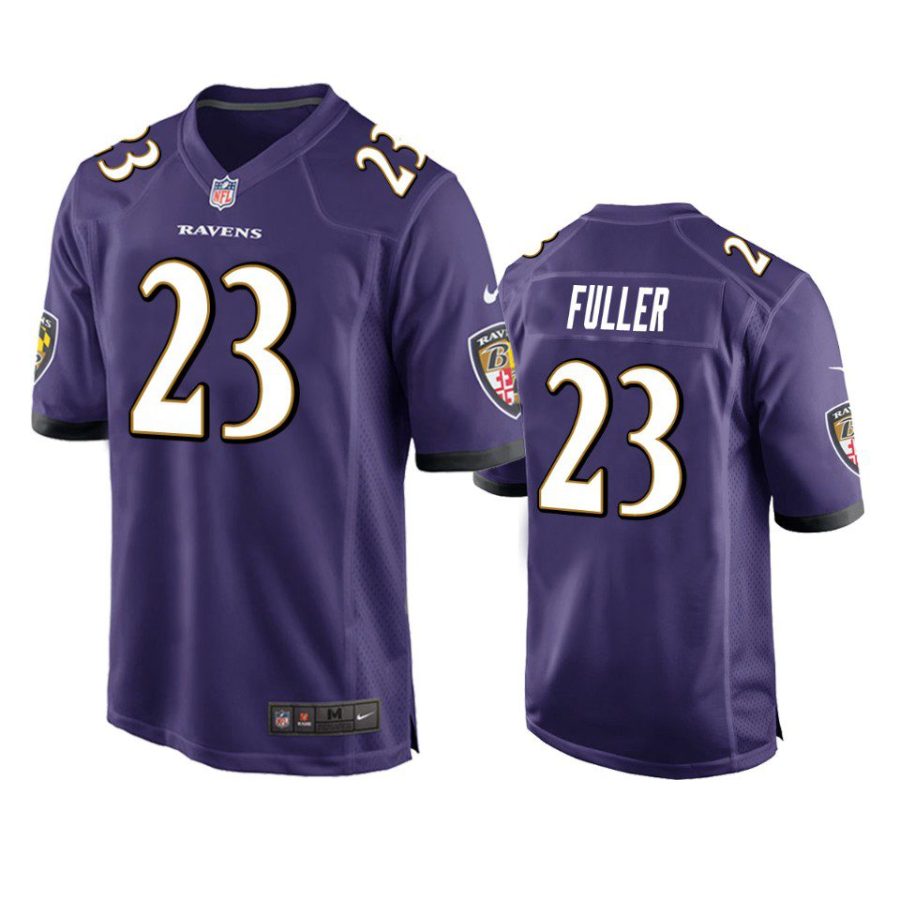 ravens kyle fuller game purple jersey