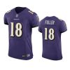 ravens kyle fuller purple vapor elite jersey