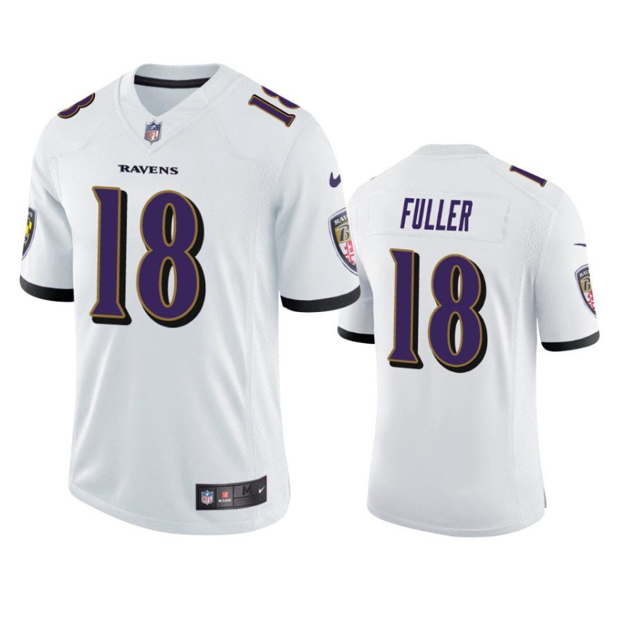 ravens kyle fuller white vapor jersey