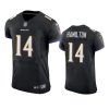 ravens kyle hamilton black vapor elite jersey