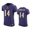 ravens kyle hamilton purple vapor elite jersey