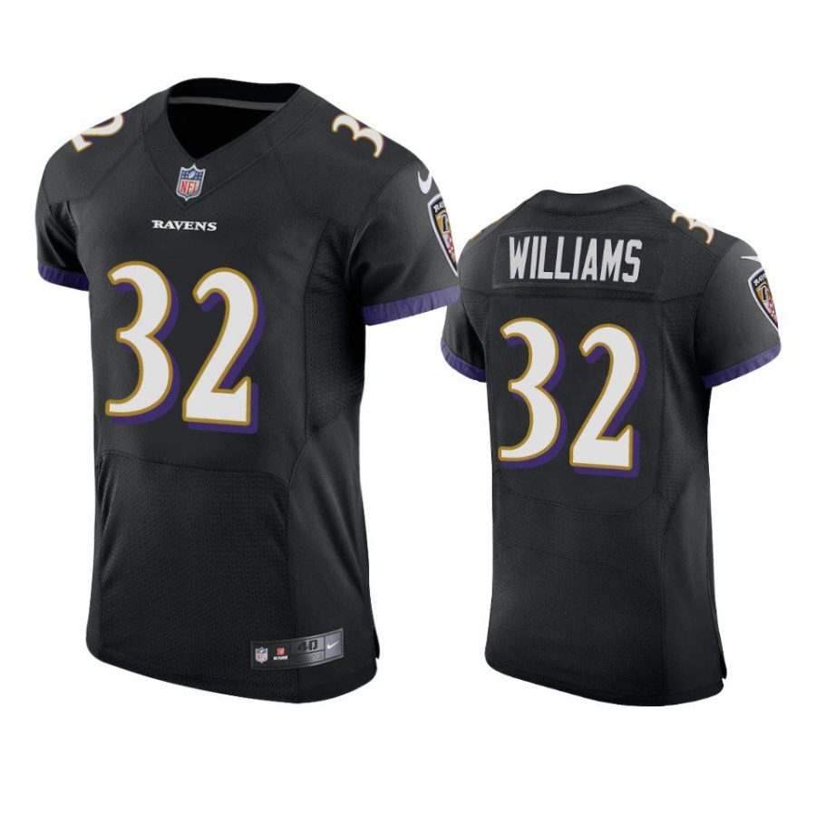 ravens marcus williams black vapor elite jersey