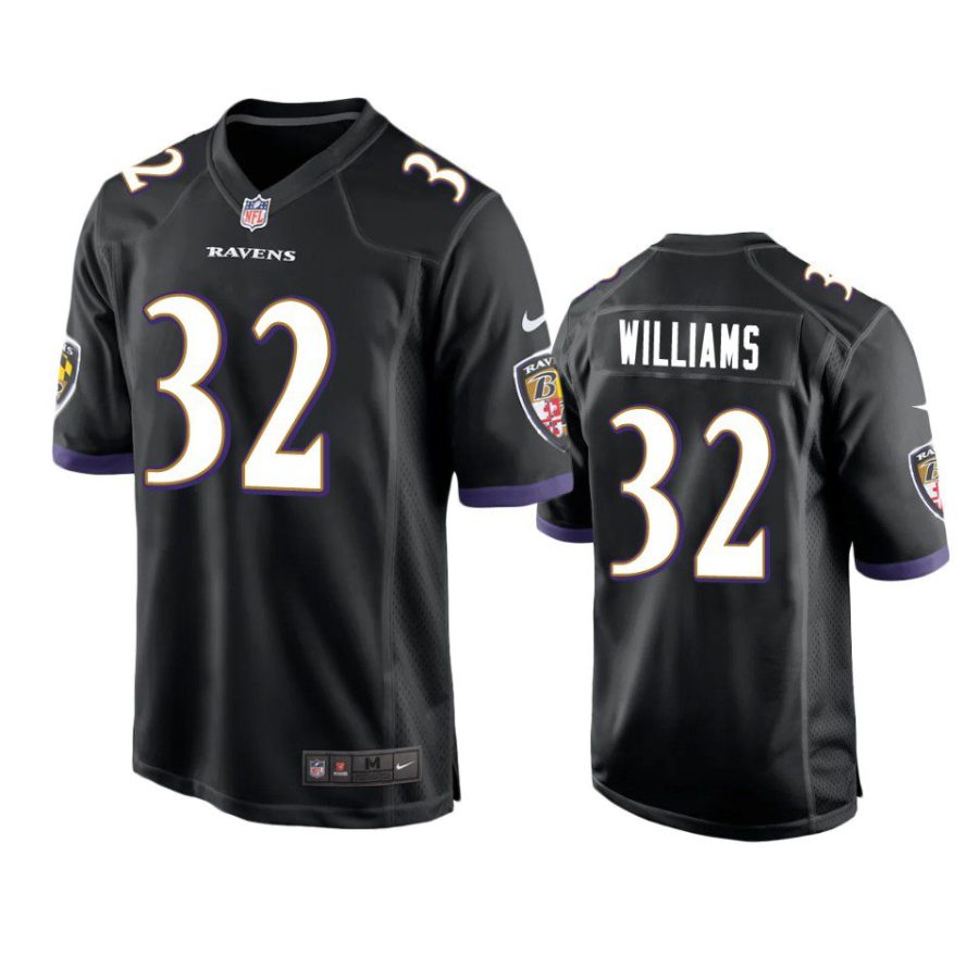 ravens marcus williams game black jersey