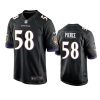 ravens michael pierce game black jersey