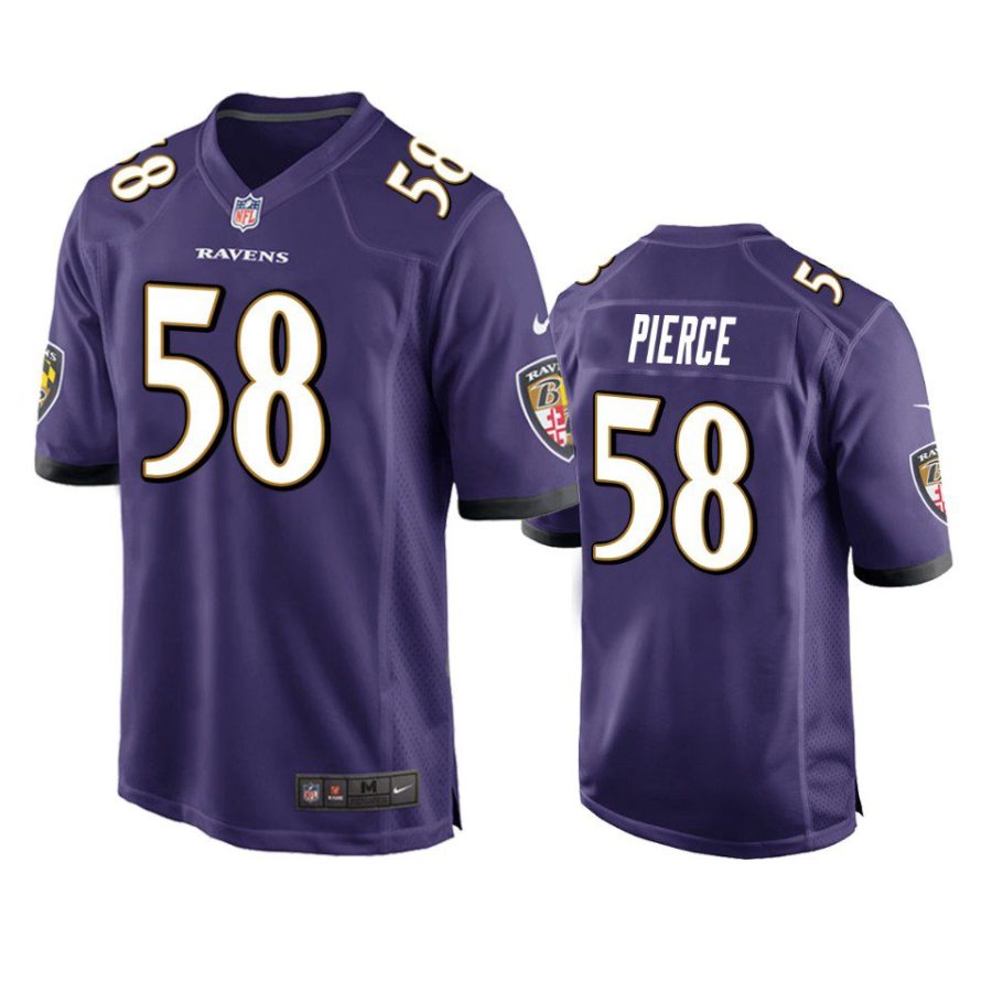 ravens michael pierce game purple jersey