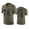 ravens morgan moses 2022 salute to service olive jersey