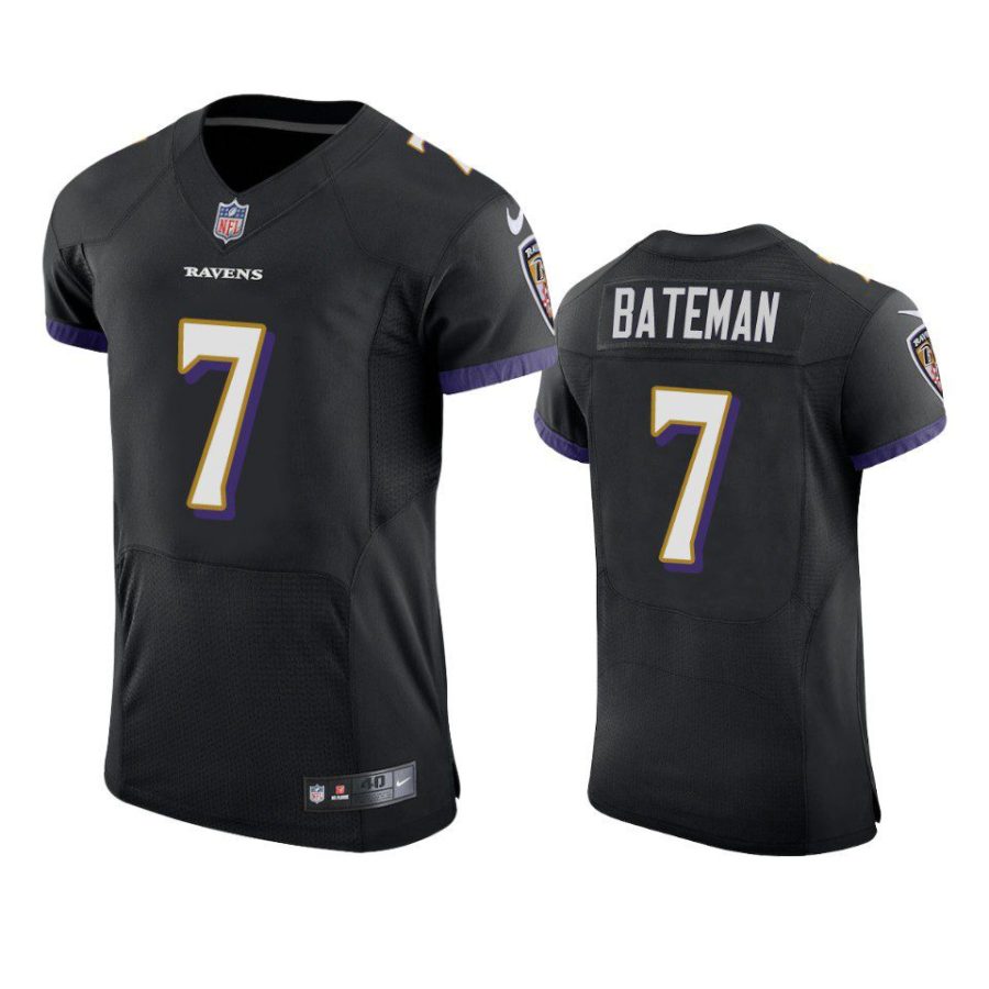 ravens rashod bateman black vapor elite jersey