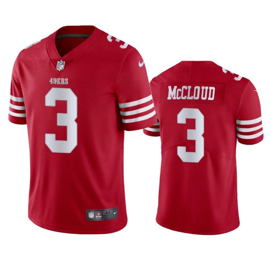 ray ray mccloud 49ers scarlet vapor jersey