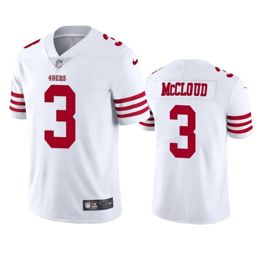 ray ray mccloud 49ers white vapor jersey