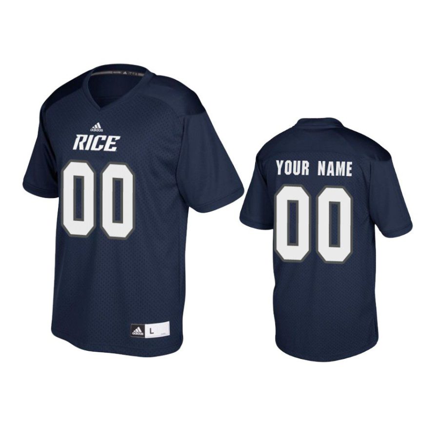 rice owls custom navy replica football jersey