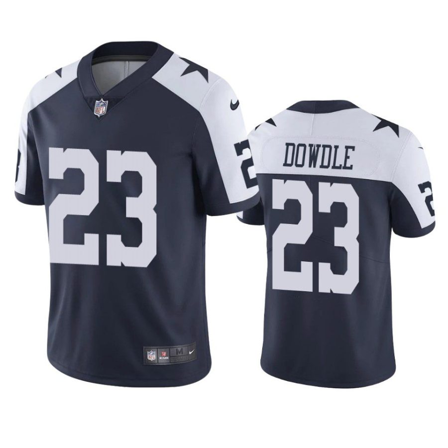 rico dowdle cowboys jersey navy alternate vapor limited