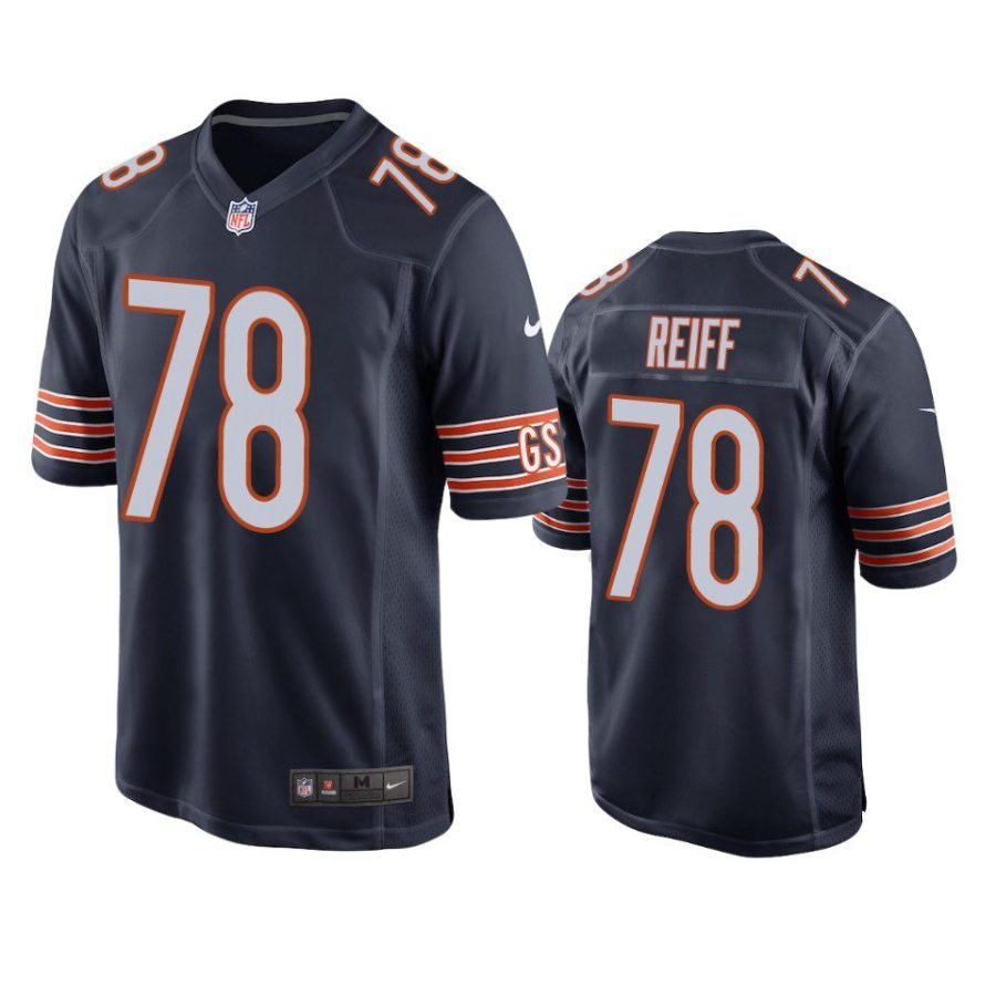 riley reiff bears game navy jersey