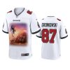 rob gronkowski buccaneers white great retirement thank you jersey