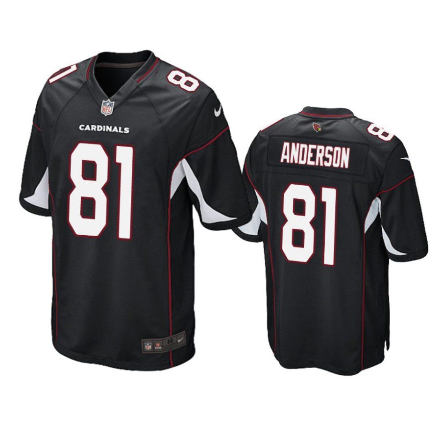 robby anderson cardinals alternate game black jersey