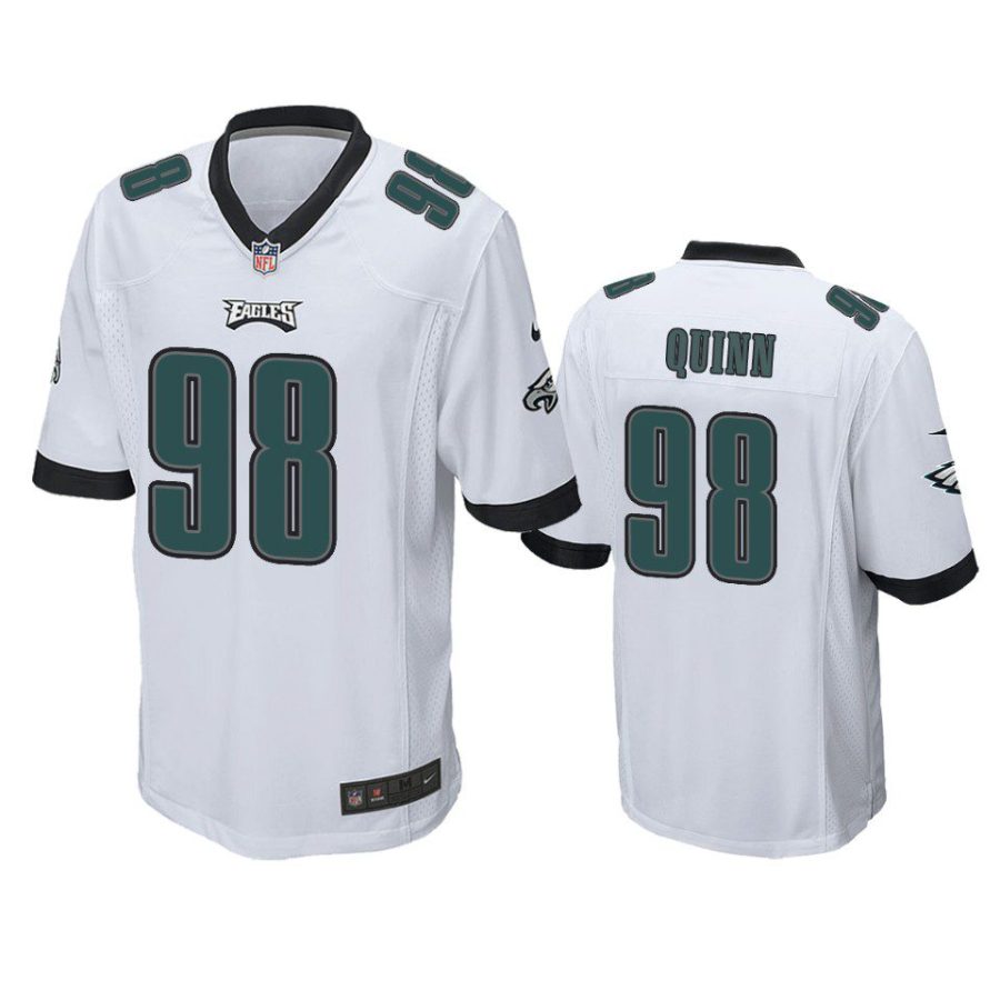 robert quinn eagles white game jersey