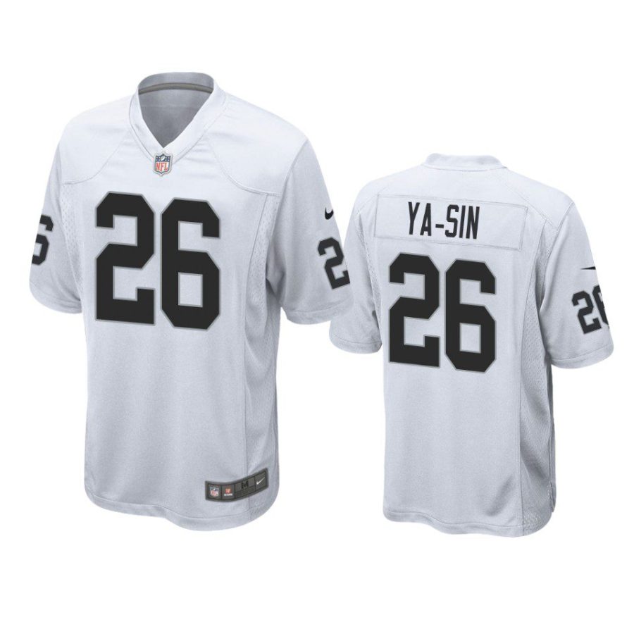 rock ya sin raiders game white jersey