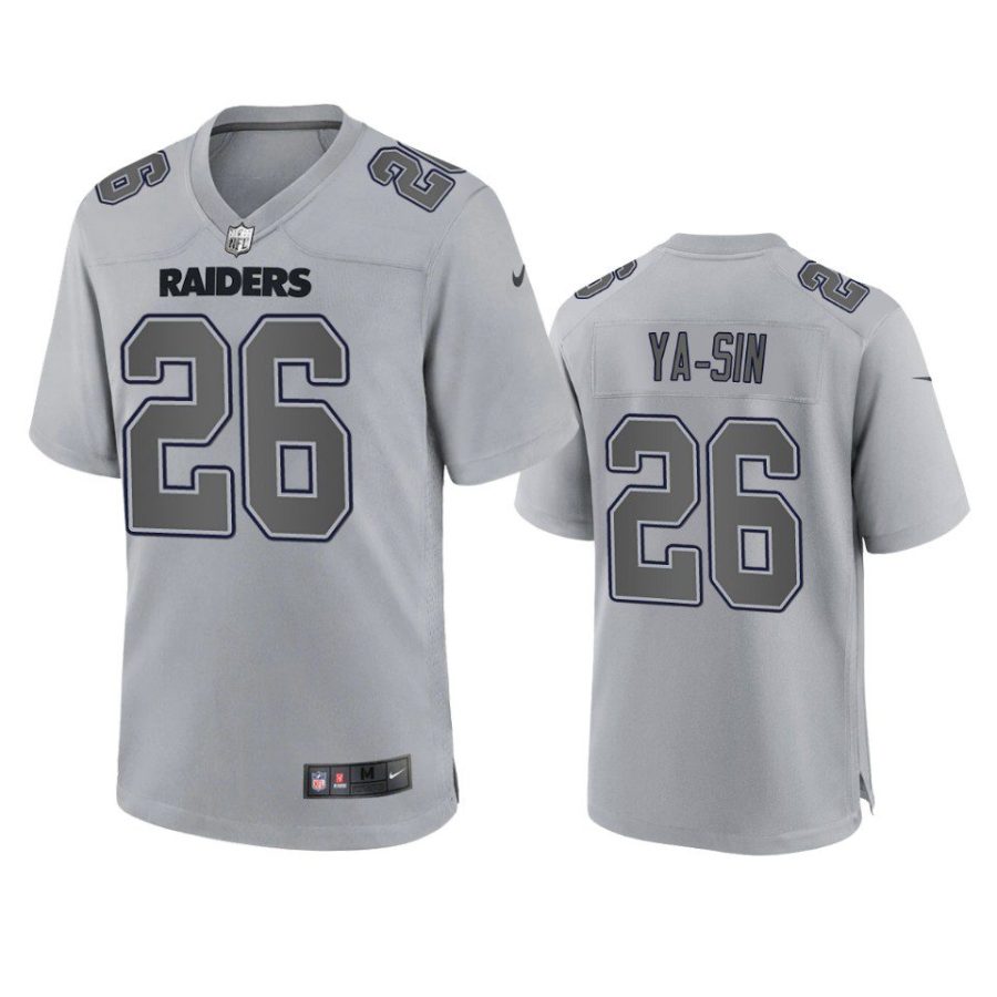 rock ya sin raiders gray atmosphere fashion game jersey