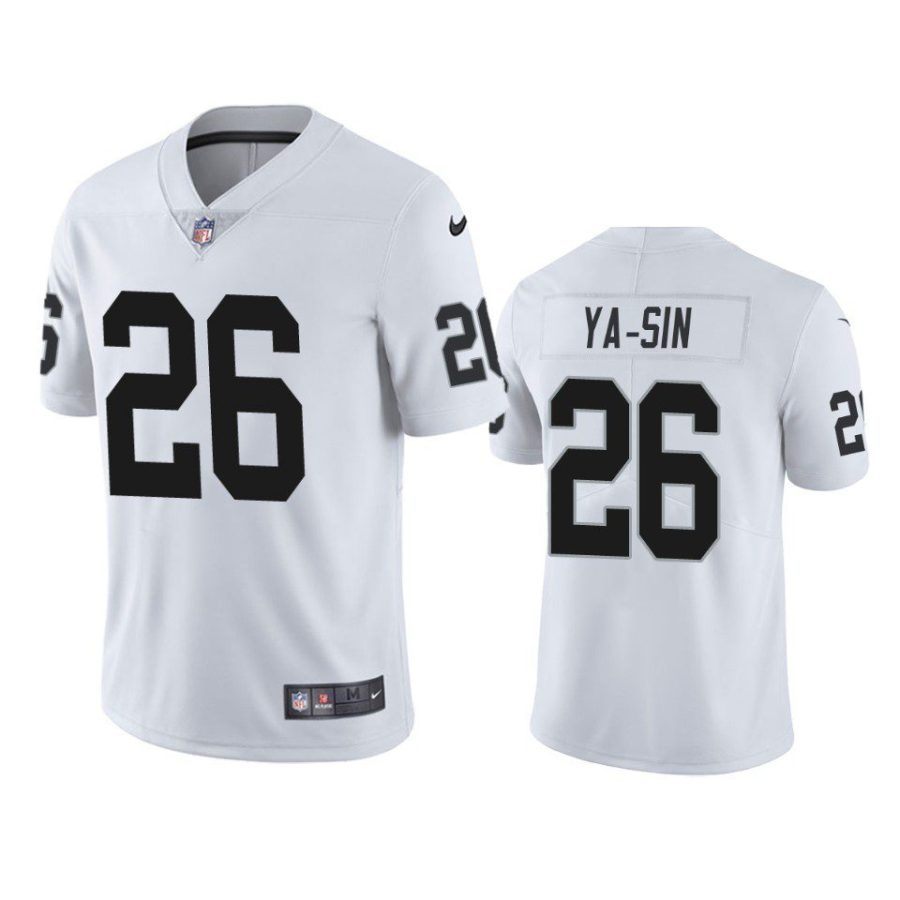 rock ya sin raiders vapor limited white jersey