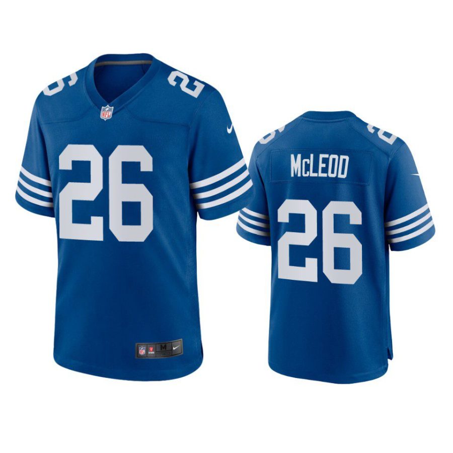 rodney mcleod colts alternate game royal jersey